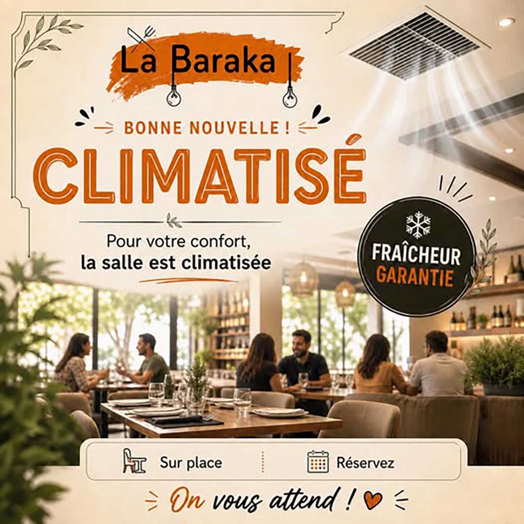 Salle de restaurant climatisée en Ardèche